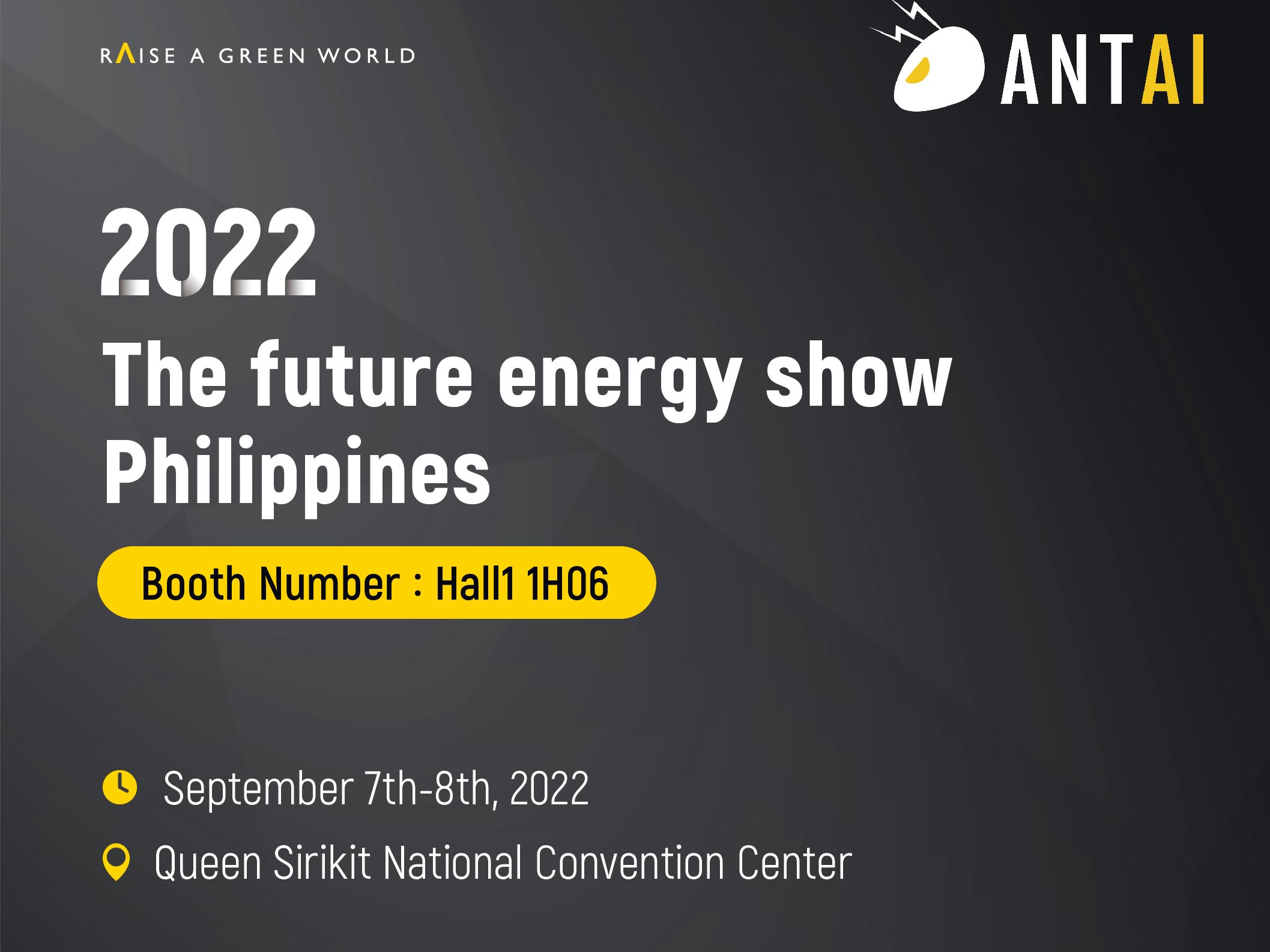 Antaisolar รอคอยการปรากฏตัวของคุณอย่างจริงใจที่งาน The Future Energy Show Philippines 2022
