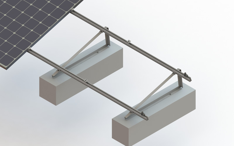 Triangle Flat Roof Mounting System