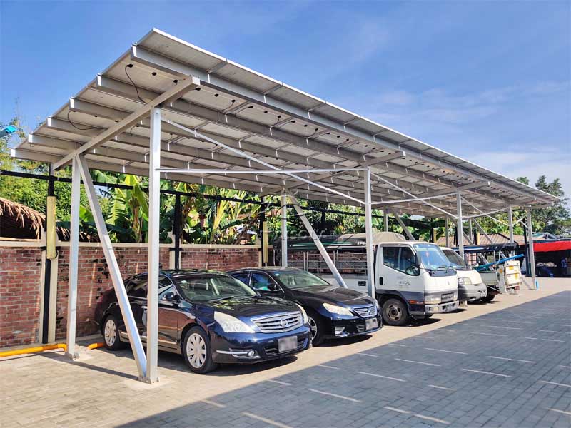 Solar carport mounting system