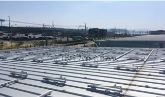  Antaisolarระบบติดตั้งพลังงานแสงอาทิตย์หลังคาใช้สำหรับโครงการในพอร์ตของอินชอนเกาหลีใต้