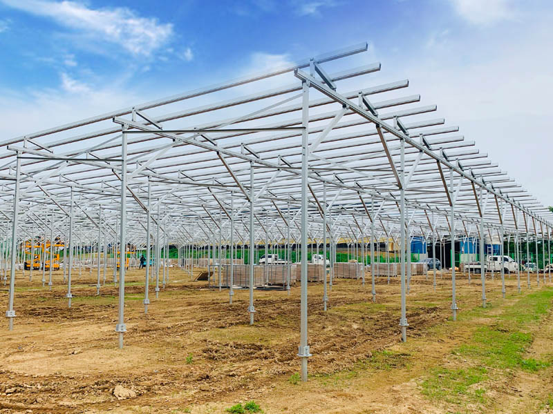  Antaisolarให้โครงสร้างพลังงานแสงอาทิตย์อลูมิเนียมเพื่อการเกษตรโครงการพลังงานแสงอาทิตย์ในเกาหลีใต้